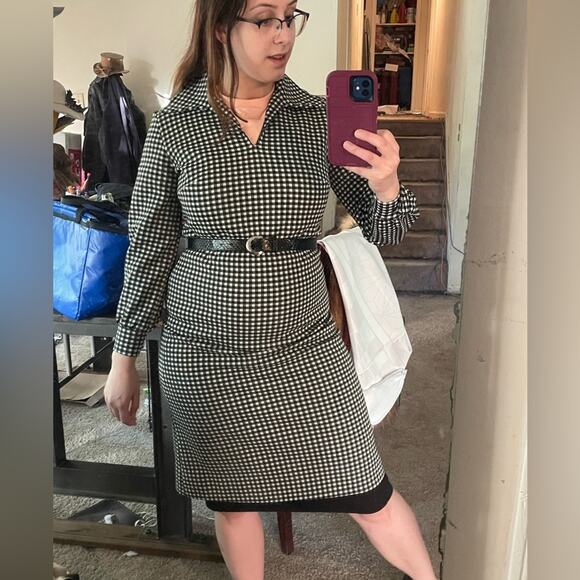 Vintage 1960's Bleeker street plaid dress - Picture 6 of 16